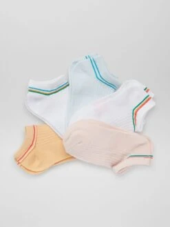 5 Paia Di Calzini A Coste