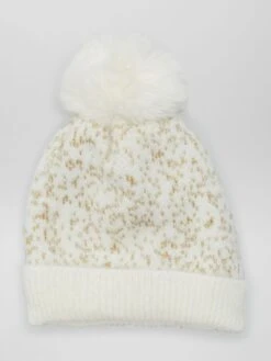 Berretto Con Pompon + Effetto Lucido