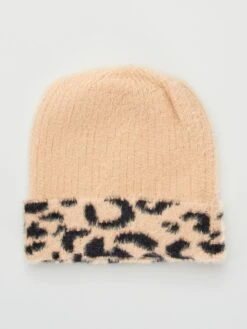 Berretto In Maglia Lanosa 'leopardo'