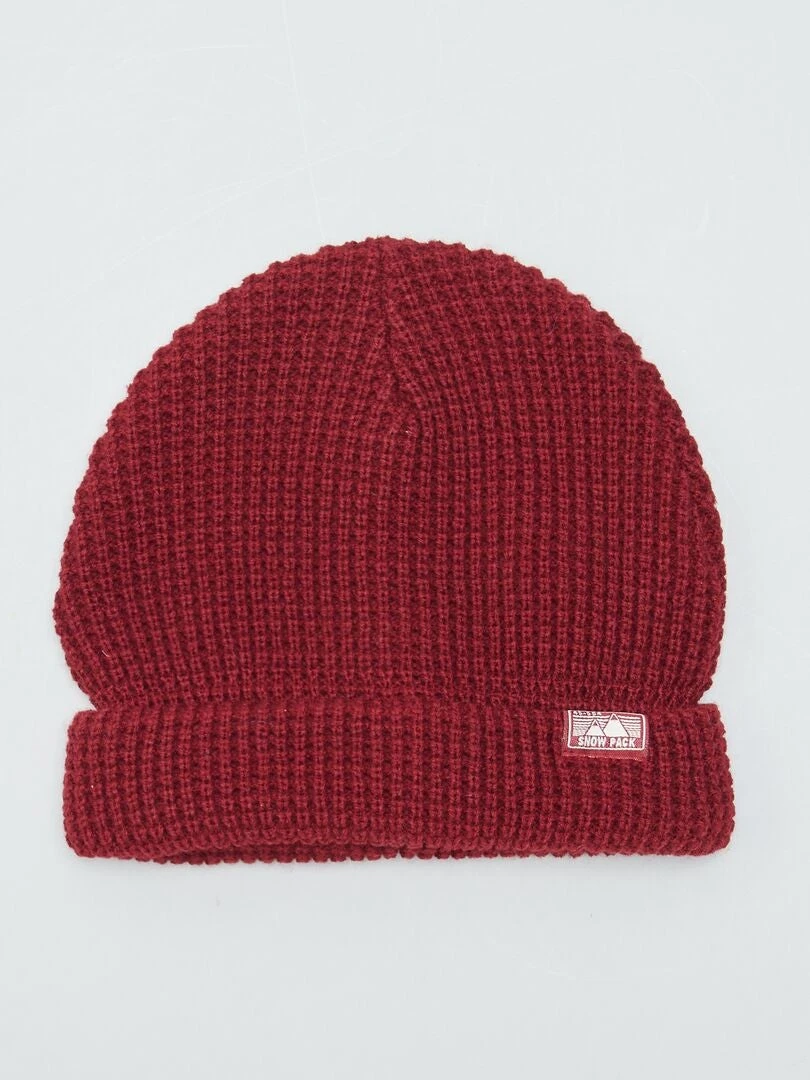 Berretto + Sciarpa Ad Anello In Maglia A Costa Perlata 2 Berretto + Sciarpa Ad Anello In Maglia A Costa Perlata - immagine 2