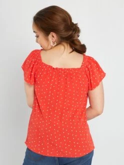 Blusa Con Stampa - Facile Da Infilare -Kiabi blusa con stampa facile da infilare rosso acb13 1 frb4