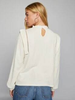 Blusa Con Volant Sullo Scollo -Kiabi blusa con volant sullo scollo bianco azz88 1 frb4