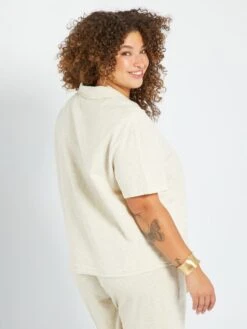 Blusa Maniche Corte -Kiabi blusa maniche corte beige amd38 1 frb4