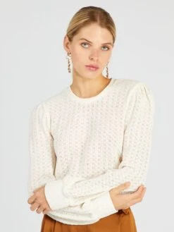 Blusa Morbida A Maniche Lunghe