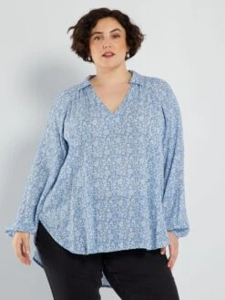 Blusa Morbida Con Stampa