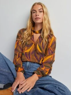 Blusa Morbida In Voile -