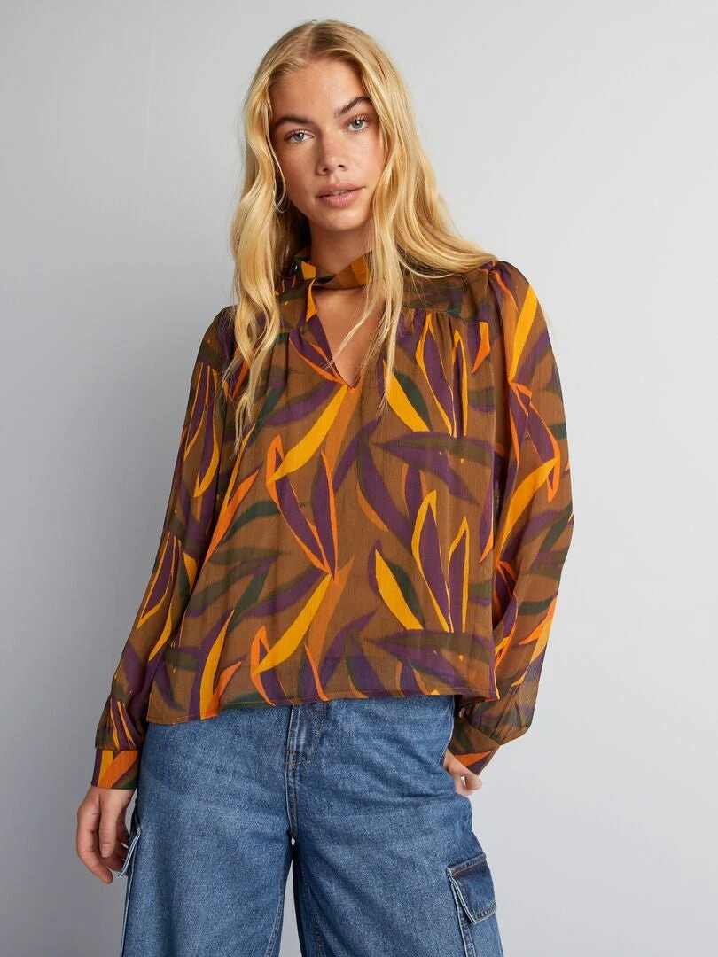 Blusa Morbida In Voile - 3 Blusa Morbida In Voile - - immagine 3