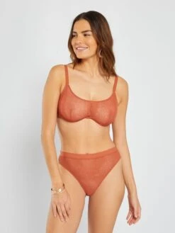 Brassière In Pizzo 'Sans Complexe' -Kiabi brassiere in pizzo sans complexe arancione atv80 1 frb4