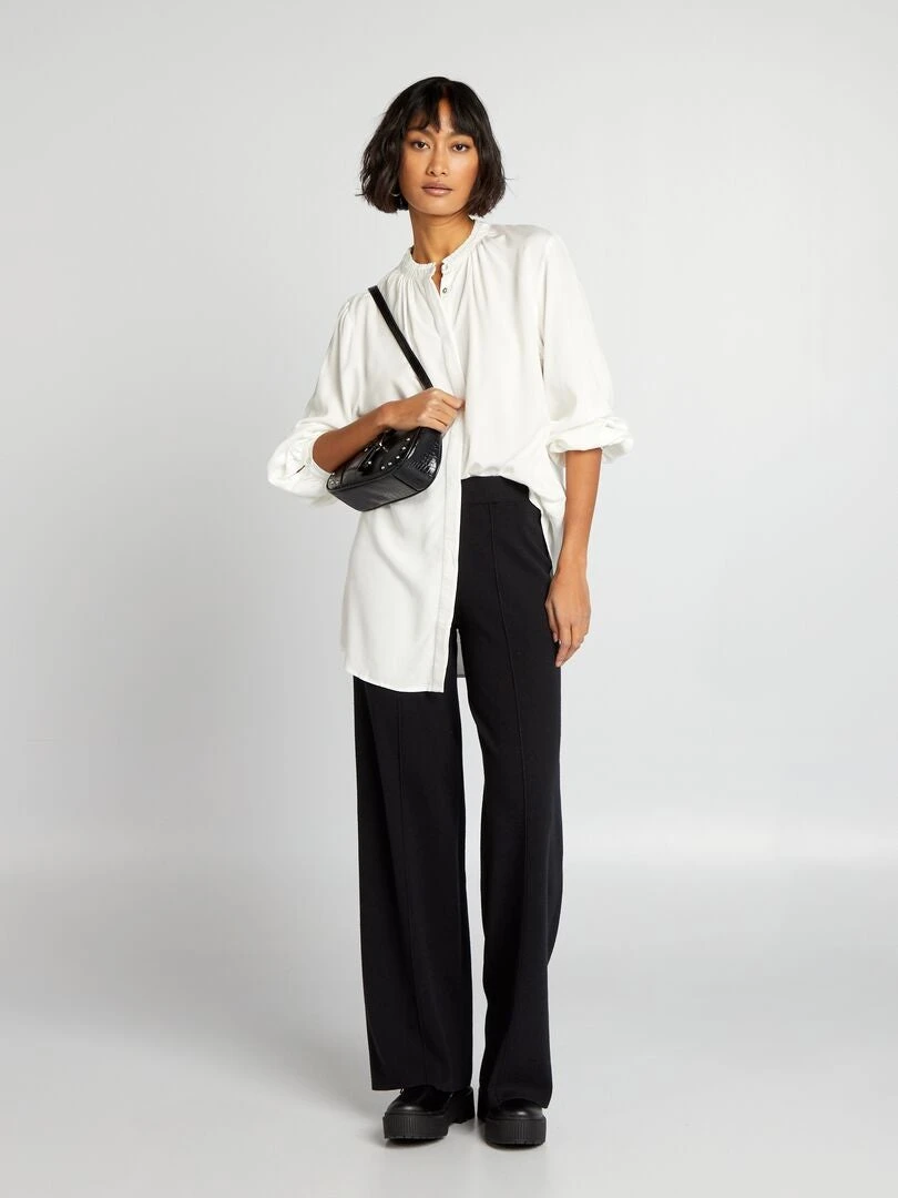 Camicetta Con Collo Alla Coreana 2 Camicetta Con Collo Alla Coreana - immagine 2