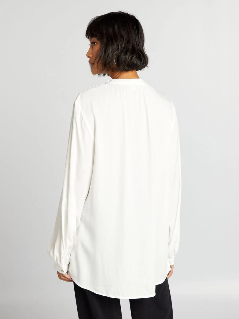 Camicetta Con Collo Alla Coreana 4 Camicetta Con Collo Alla Coreana - immagine 4