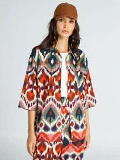 Camicetta Larga Stampa Ikat 'JDY'