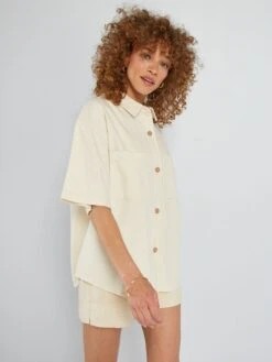 Camicetta Tinta Unita - 2 Tasche -Kiabi camicetta tinta unita 2 tasche beige acr61 1 frb4