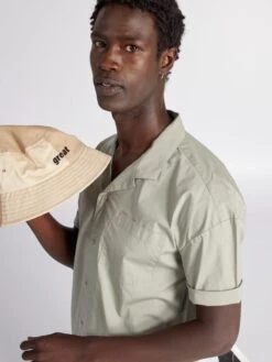 Camicia A Maniche Corte Con Tasca -Kiabi camicia a maniche corte con tasca grigio ade24 2 frb3