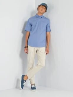 Camicia A Maniche Corte -Kiabi camicia a maniche corte grigio blu add78 1 frb4