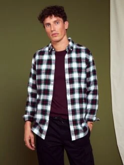 Camicia A Quadri In Flanella