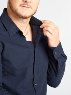 Camicia Con Apertura Magnetica - Facile Da Infilare -Kiabi camicia con apertura magnetica facile da infilare blu aml72 1 frb3