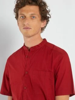 Camicia Con Collo Alla Coreana 7 Camicia Con Collo Alla Coreana -Kiabi camicia con collo alla coreana rosso add79 2 frb4
