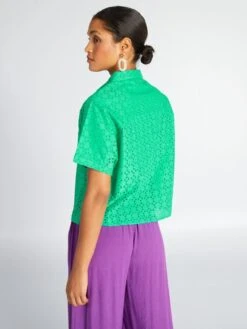 Camicia Con Ricamo -Kiabi camicia con ricamo verde acw56 4 frb3