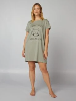 Camicia Da Notte Stampata