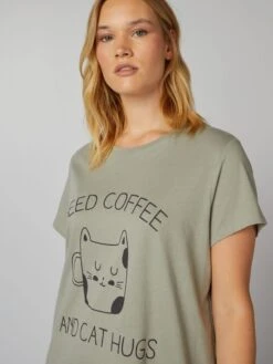 Camicia Da Notte Stampata 7 Camicia Da Notte Stampata -Kiabi camicia da notte stampata verde anp52 1 frb4