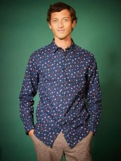 Camicia Di Natale Con Motivi -Kiabi camicia di natale con motivi blu apm95 11 frb3