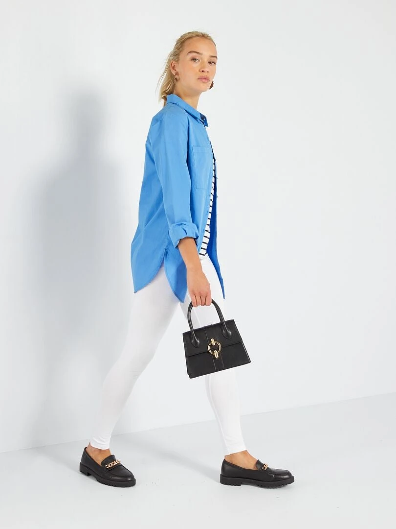 Camicia Dritta In Popeline 2 Camicia Dritta In Popeline - immagine 2