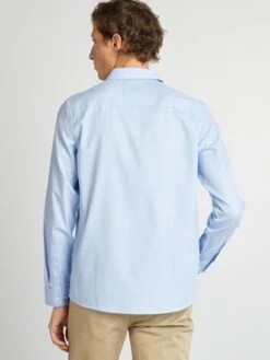 Camicia Dritta Tinta Unita -Kiabi camicia dritta tinta unita blu yr662 1 frb5