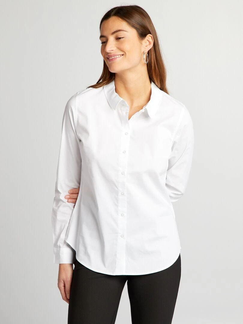 Camicia Effetto Fit Collo Italiano 3 Camicia Effetto Fit Collo Italiano - immagine 3