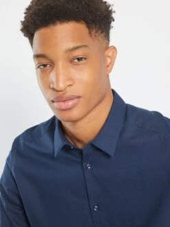 Camicia In Cotone Oxford + 190 Cm 7 Camicia In Cotone Oxford + 190 Cm -Kiabi camicia in cotone oxford 190 cm blu nero zd286 2 frb4