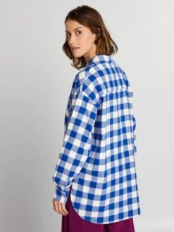 Camicia In Flanella -Kiabi camicia in flanella blu ajy21 4 frb3