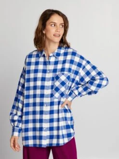 Camicia In Flanella -Kiabi camicia in flanella blu ajy21 4 frb4