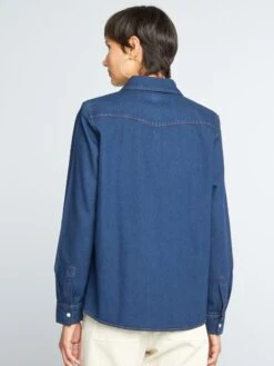 Camicia In Jeans -Kiabi camicia in jeans blu denim scuro aii52 3 frb5