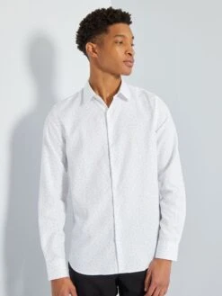 Camicia In Popeline Stampata - +1m90