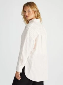 Camicia Lunga Con Collo Italiano -Kiabi camicia lunga con collo italiano rosa aee84 4 frb4