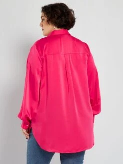 Camicia Lunga Satinata -Kiabi camicia lunga satinata rosa aeb16 1 frb4
