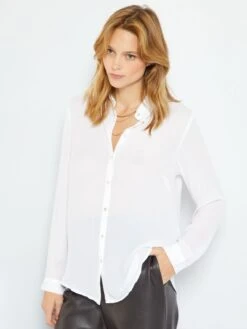 Camicia Morbida -Kiabi camicia morbida bianco xm738 1 frb6