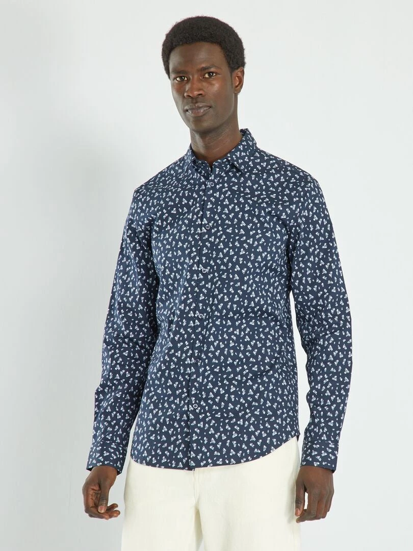 Camicia Slim Con Motivi 2 Camicia Slim Con Motivi - immagine 2