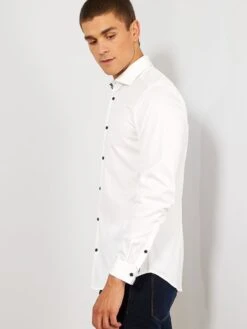 Camicia Slim Stretch -Kiabi camicia slim stretch bianco ww107 2 frb7
