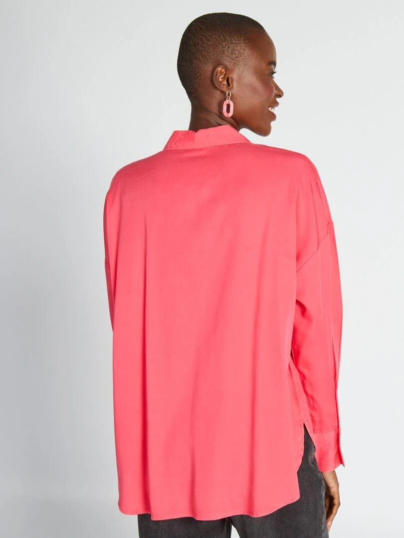 Camicia Tinta Unita A Maniche Lunghe 3 Camicia Tinta Unita A Maniche Lunghe - immagine 3