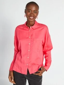 Camicia Tinta Unita A Maniche Lunghe 9 Camicia Tinta Unita A Maniche Lunghe -Kiabi camicia tinta unita a maniche lunghe rosa aee34 3 frb5