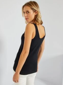 Canotta A Collo A U -Kiabi canotta a collo a u nero xy228 3 frb3