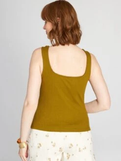 Canotta A Coste Con Bottoni -Kiabi canotta a coste con bottoni verde ahg57 2 frb4