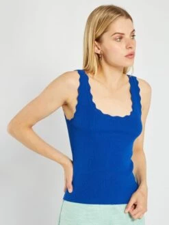 Canotta A Coste 'JDY' -Kiabi canotta a coste jdy blu anw45 1 frb4