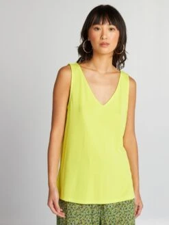 Canotta Con Scollo A V -Kiabi canotta con scollo a v giallo atk83 2 frb4