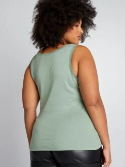 Canotta In Cotone -Kiabi canotta in cotone verde bbr07 2 frb5