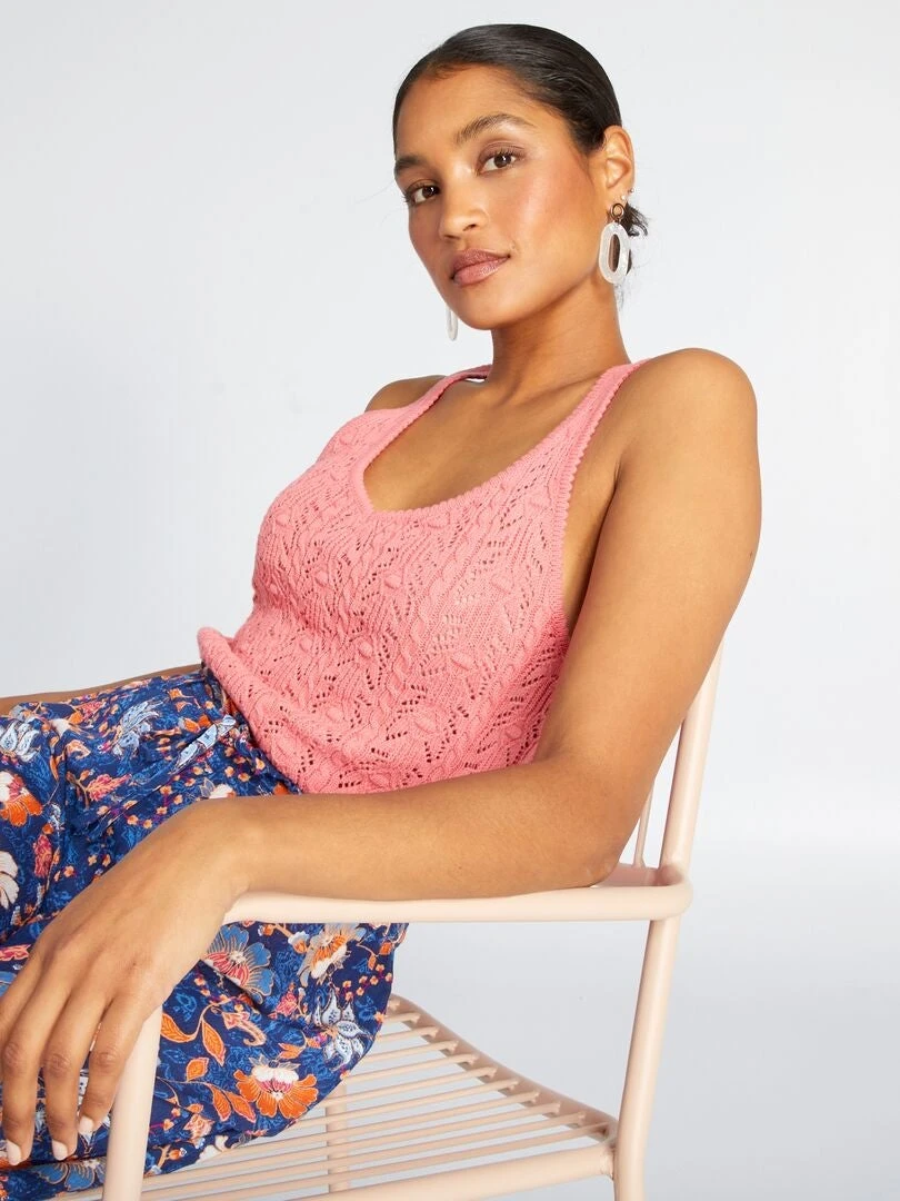 Canotta In Maglia All'uncinetto 2 Canotta In Maglia All'uncinetto - immagine 2