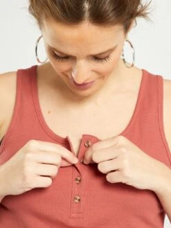 Canotta Premaman In Jersey -Kiabi canotta premaman in jersey rosso zr342 6 frb3