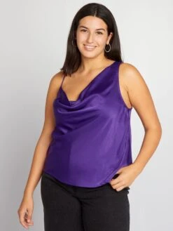 Canotta Satinata 9 Canotta Satinata -Kiabi canotta satinata viola bfg42 2 frb5