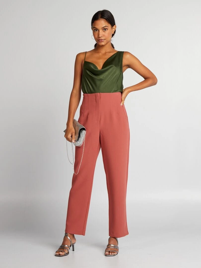 Canotta Satinato Con Collo Ad Anello 2 Canotta Satinato Con Collo Ad Anello - immagine 2