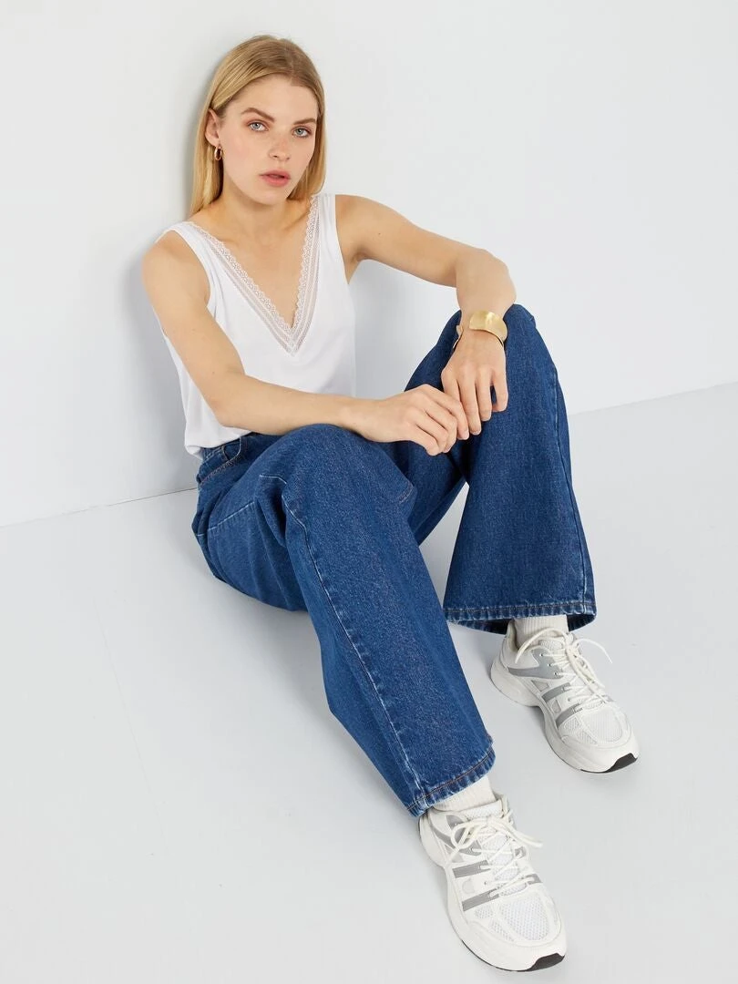 Canotta Stretch Con Pizzo 2 Canotta Stretch Con Pizzo - immagine 2